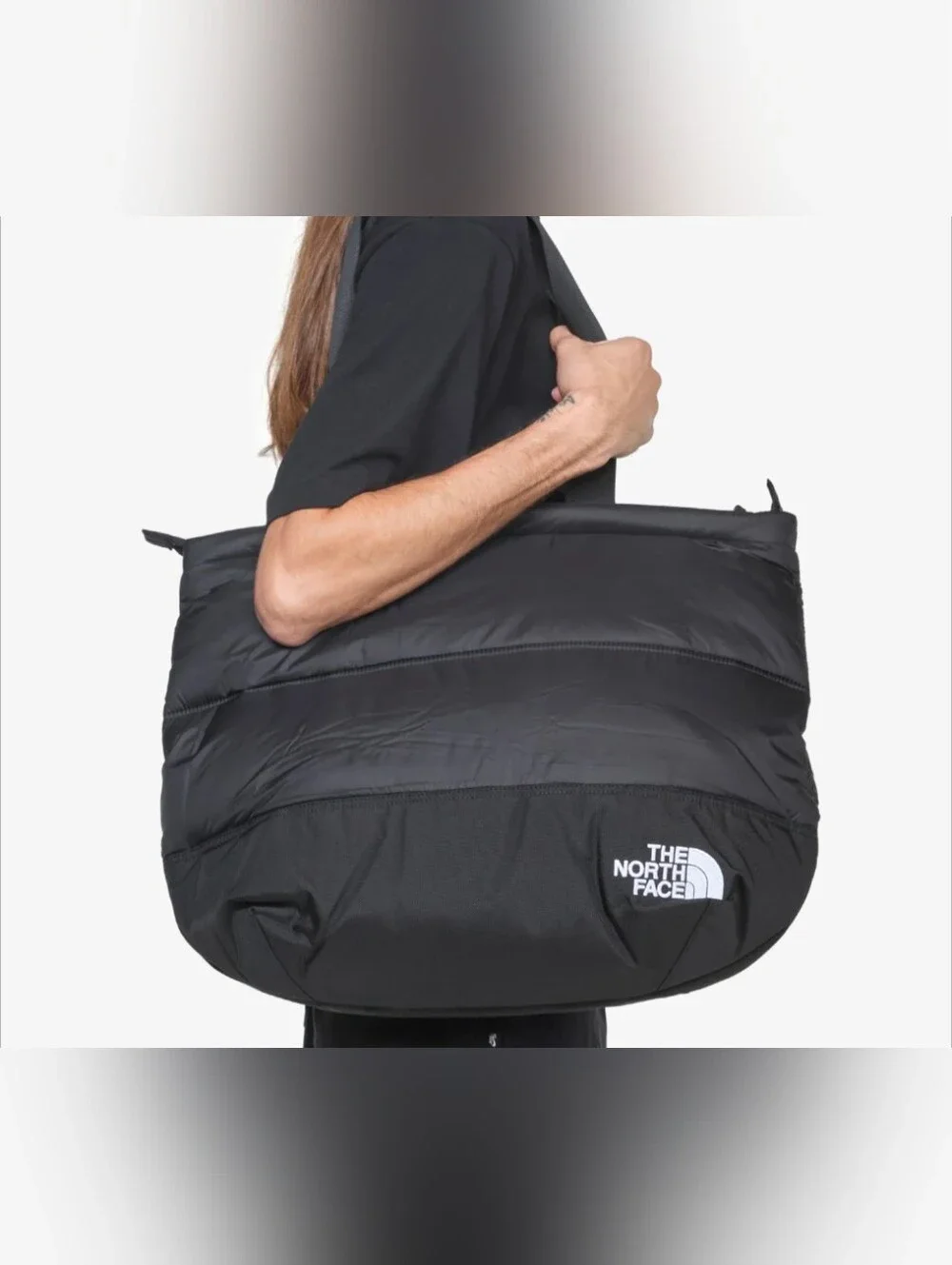NWT The North Face Nuptse Tote In TNF Black - Unisex Puffer Bag